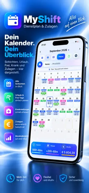 MyShift – Dienstplan & Zulagen screenshot 3