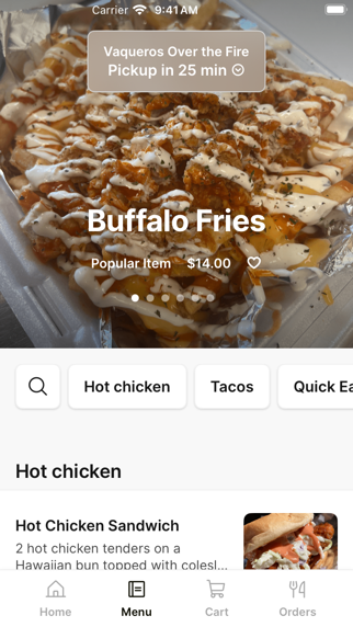 Vaqueros Over the Fire iPhone screenshot 2 - Food & Drink app