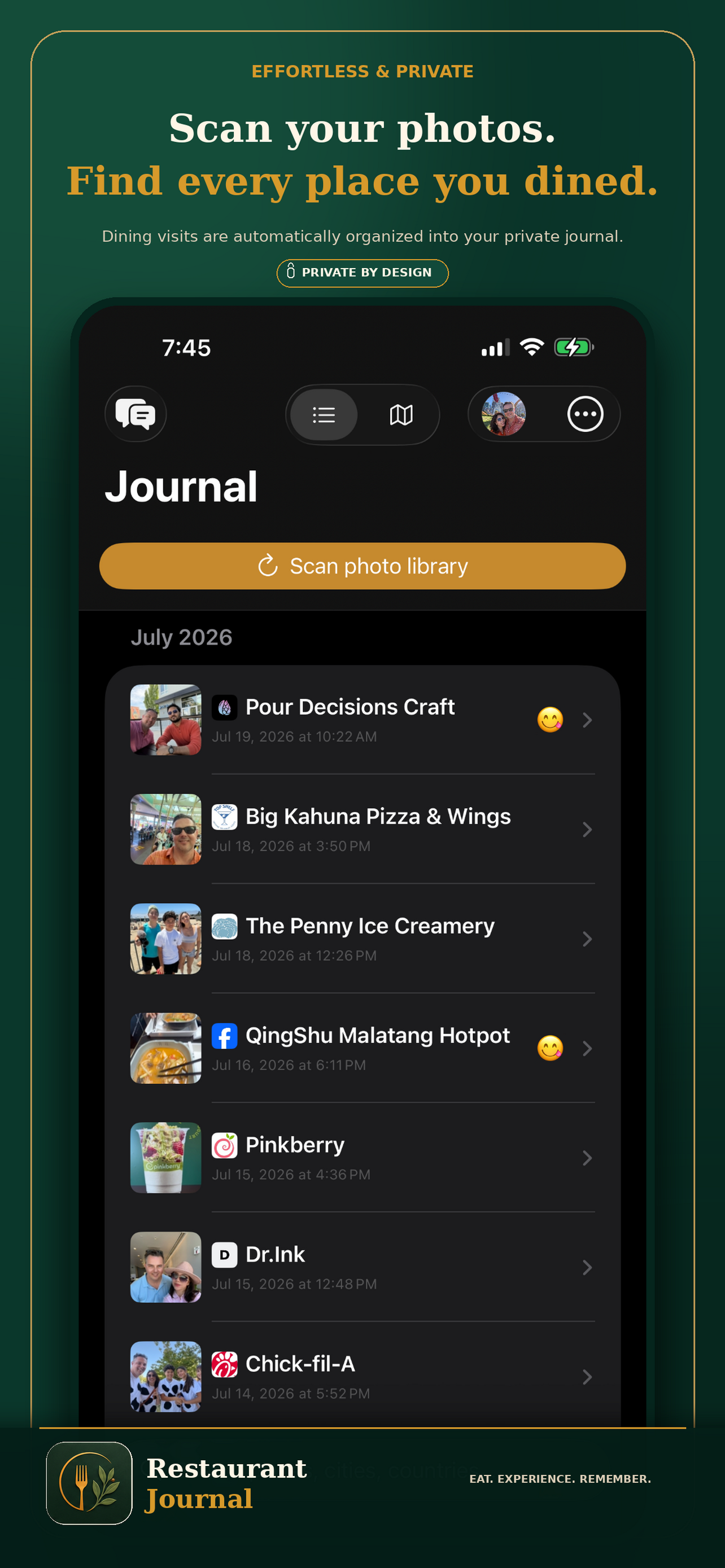 Restaurant Journal_ screenshot 2