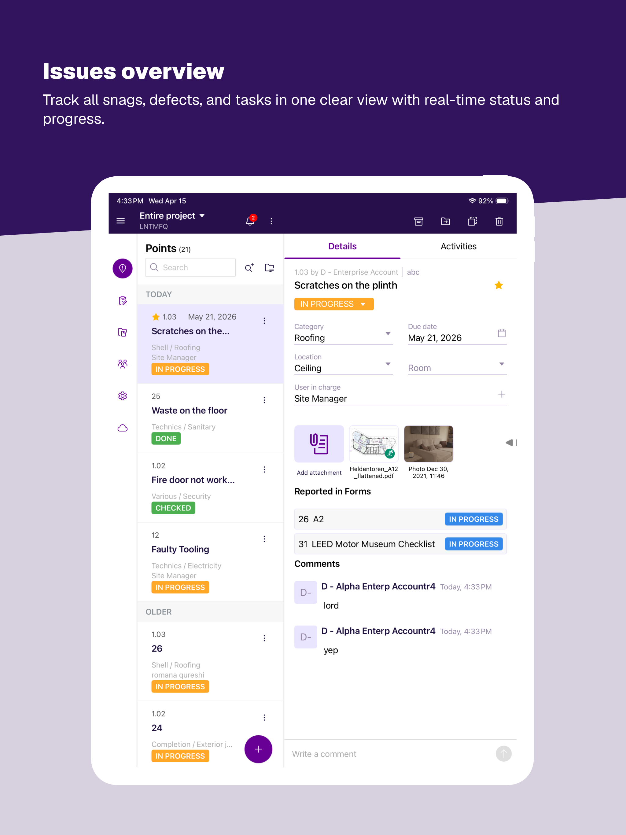 CausewayOne Quality Management screenshot 8