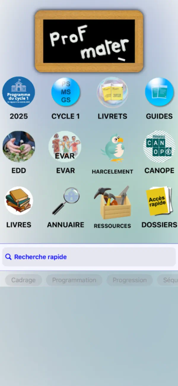 Screenshot #1 pour Prof-mater