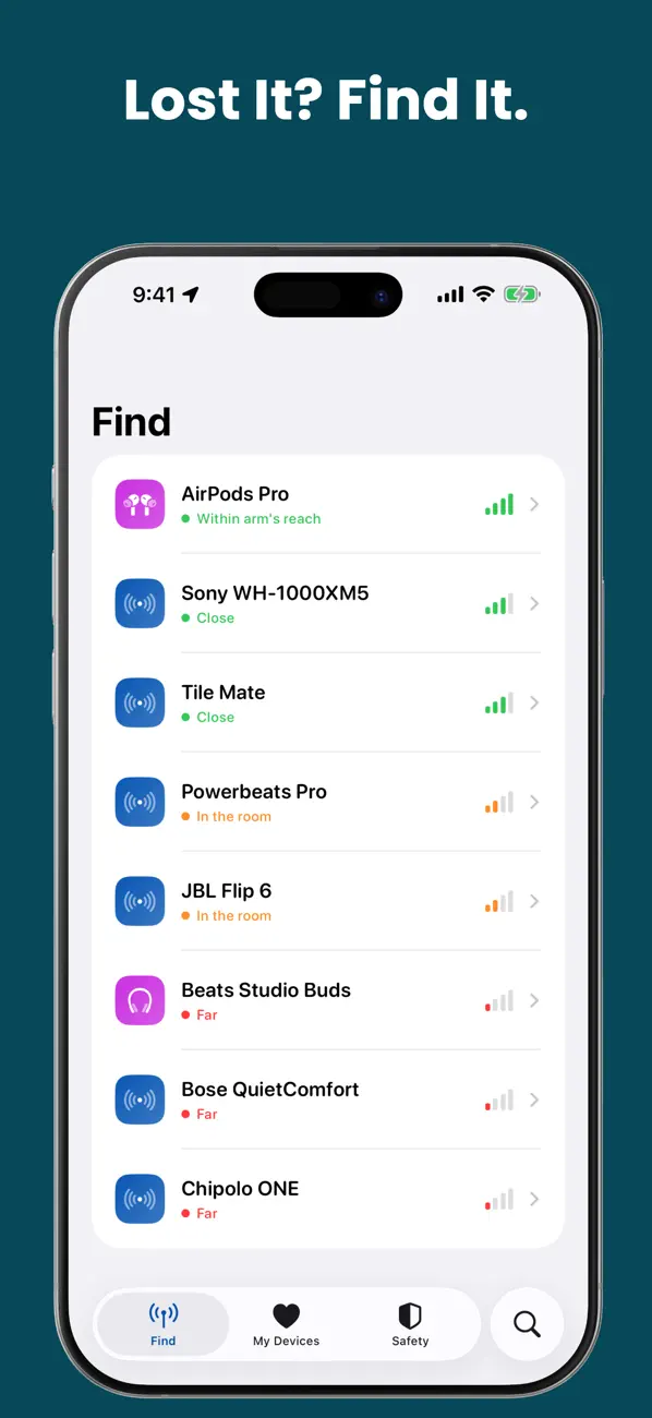 Screenshot #1 pour Bluetooth Lost BLE Finder