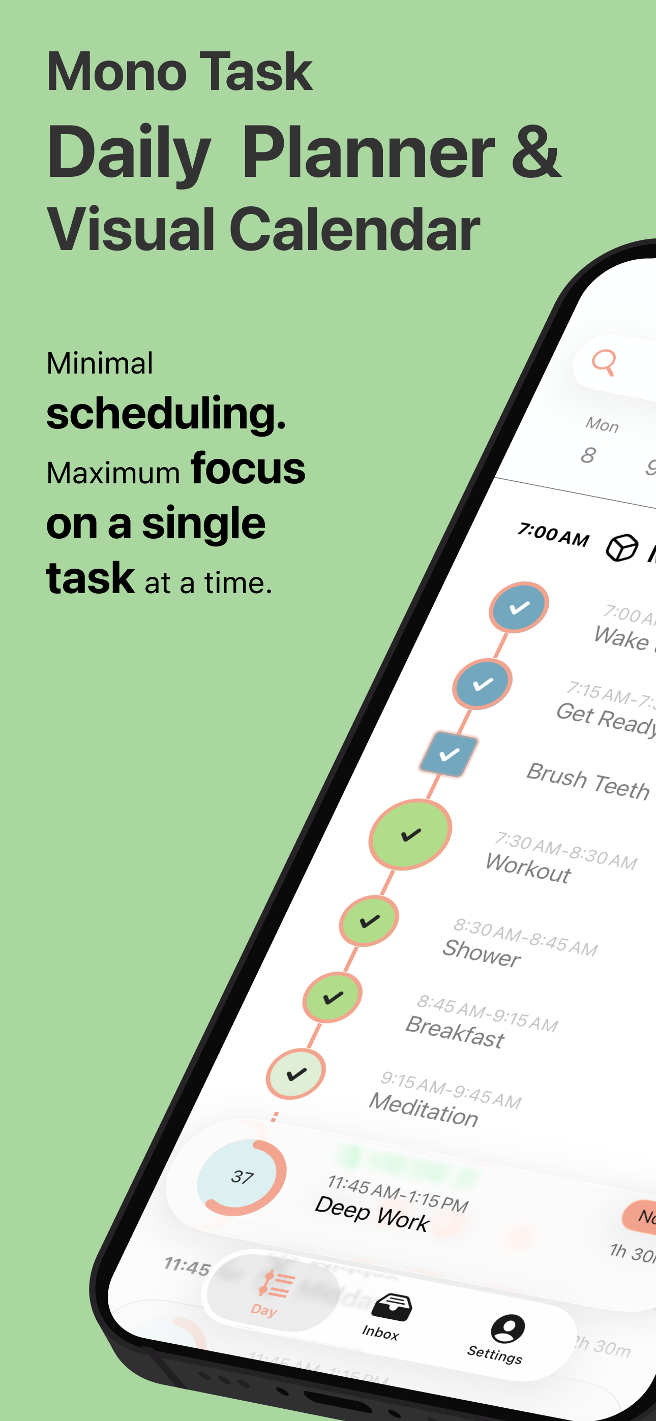 Daily Planner List - Mono Task