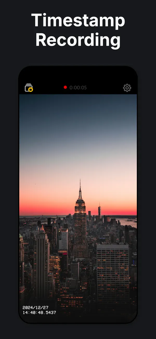 Screenshot #2 pour FastCam - Timestamp Camera