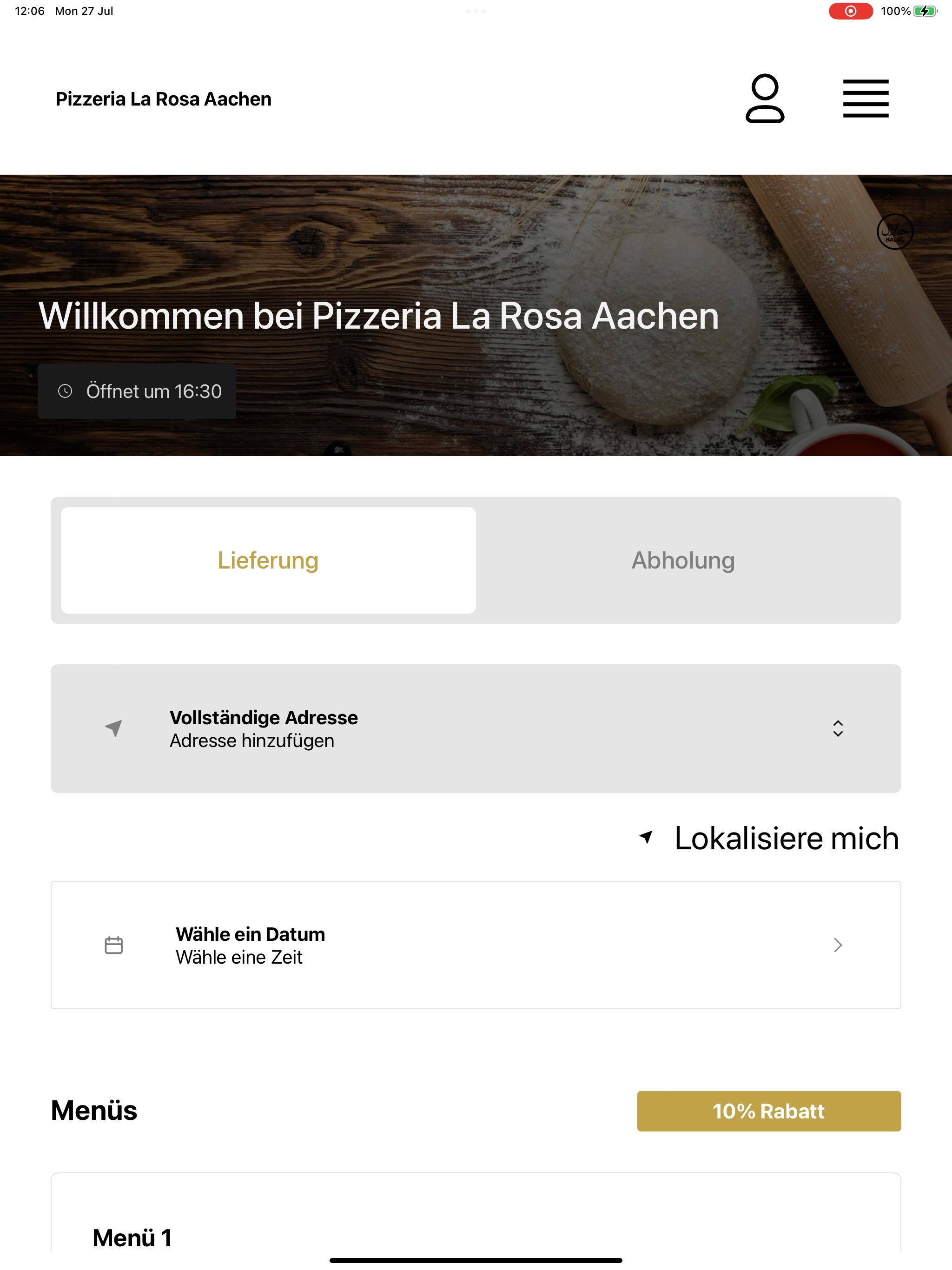Pizzeria La Rosa Aachen screenshot 13