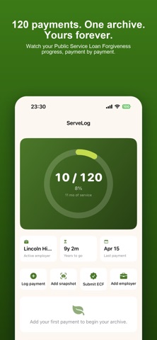 ServeLog: Service Loan Archive iPhone screenshot
