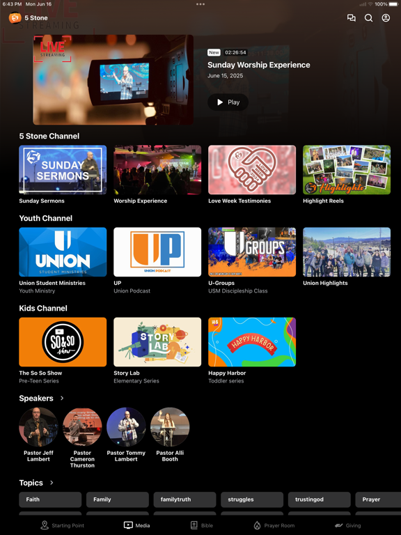 5 Stone Church iPad screenshot 2 - Education app