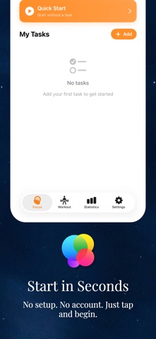 Focusory – Pomodoro & Tabata Screenshot 4 of 8