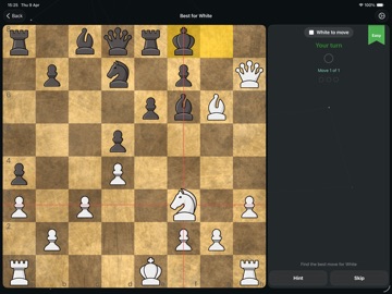 Daily Chess Puzzle Challenge iPad screenshot
