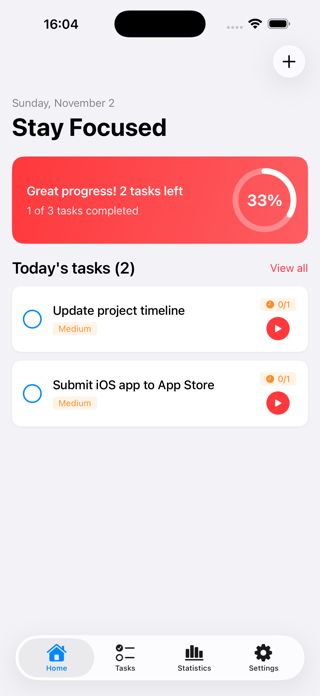 PomoTracker Screenshot 1 of 3