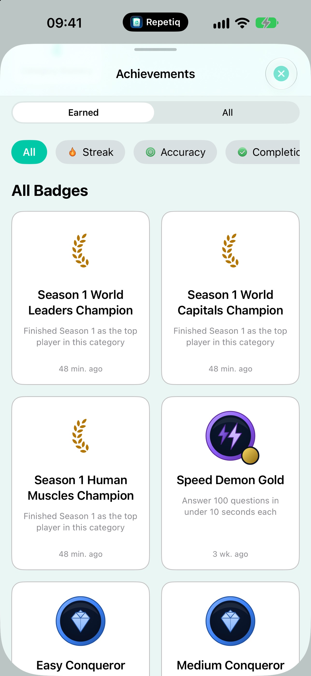 Screenshot 3 of Repetiq: Quiz & Flashcards