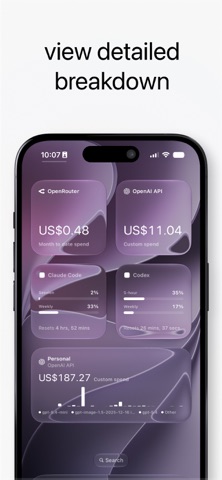 Token Monitor: AI Usage iPhone screenshot 5