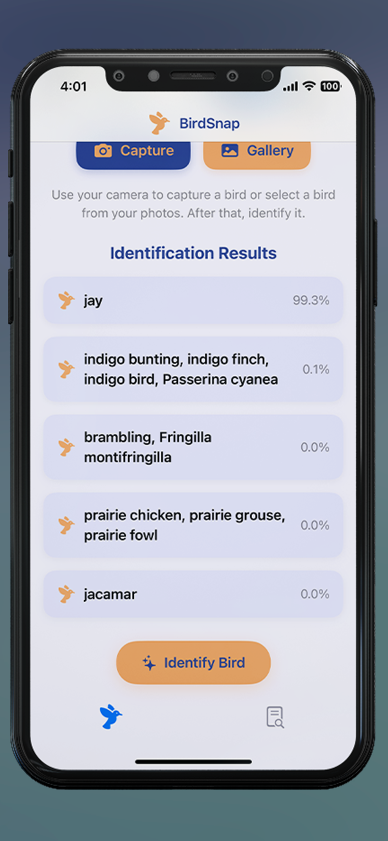 BirdSnap: Bird Identifier ID