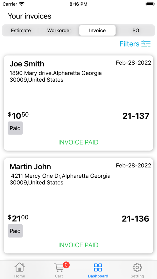 #3. Invoice Maker: Estimate & Job (iOS) بواسطة: Muller Consulting