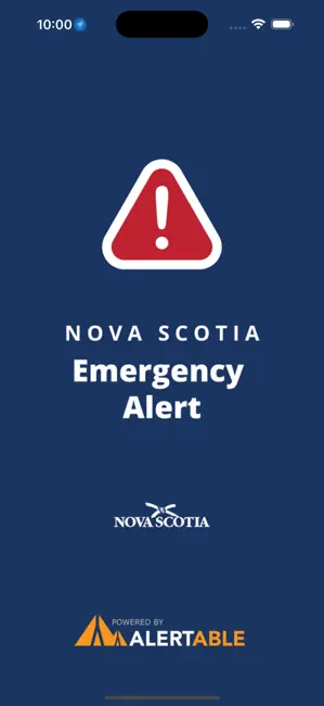 Nova Scotia Emergency Alert iPhone screenshot 1
