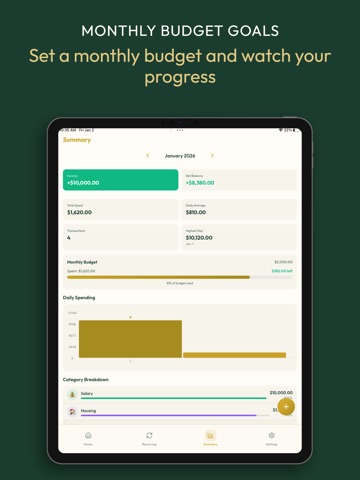Drachmi - Finance Tracker iPad screenshot
