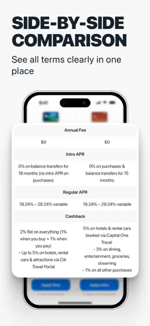Credit Card Compare & Tracker screenshot 3