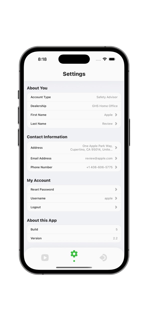 iPhone screenshot