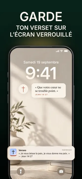 Verseo : Verset du Jour Widget screenshot 1