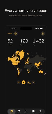 Travel: Stats tracker Screenshot 1 of 7