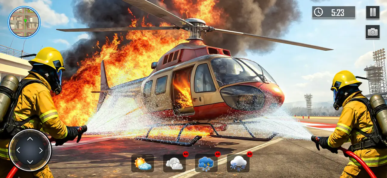 Screenshot #2 pour Jeu Sauvetage Camion Pompiers