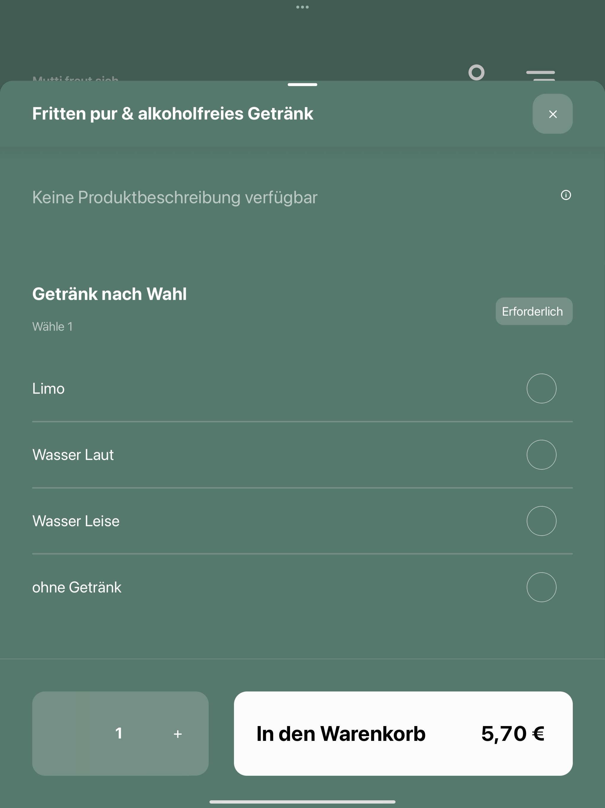 Mutti freut sich