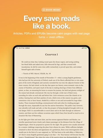 LinkBook Bookmark & Read Later iPad screenshot