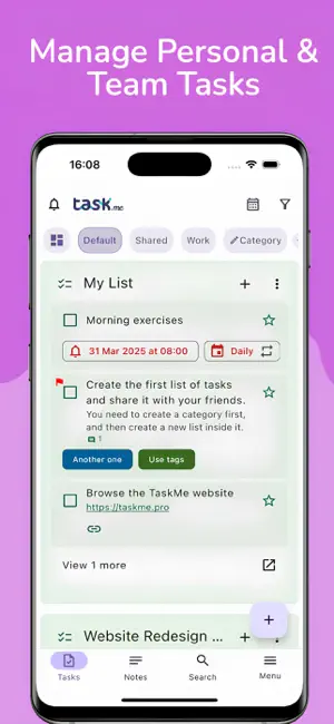 TaskMe: To-Do List & Planner screenshot 1