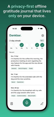 Dankbar: Gratitude Journal screenshot