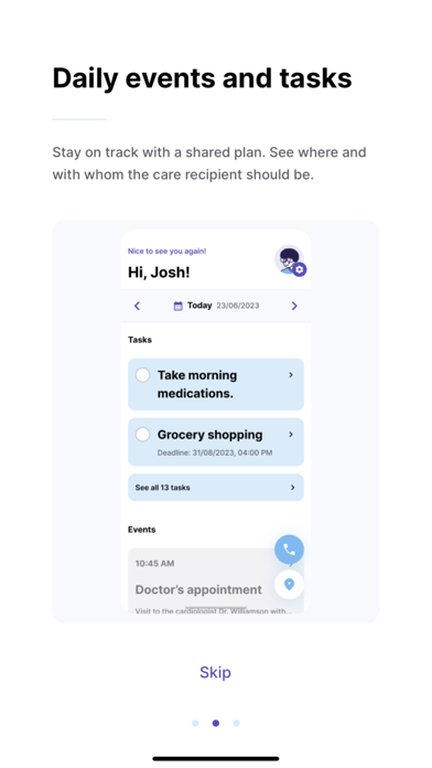 Simon Care Management Screenshot