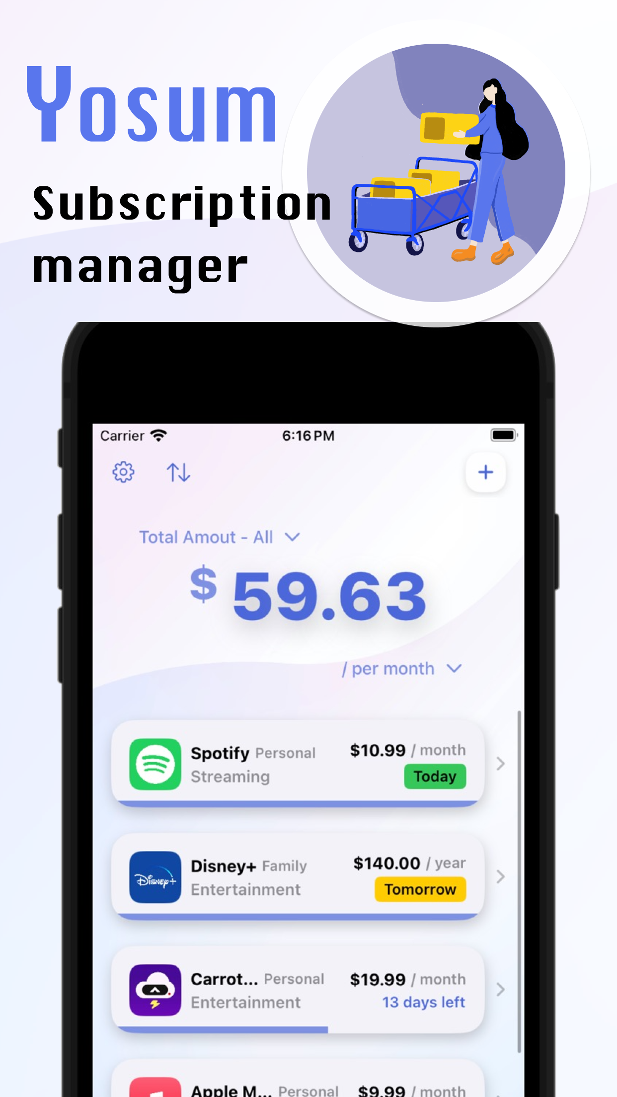 Yosum: Subscription Manager