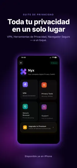 Captura de pantalla de Nyx VPN: Proxy Rápido en iPhone 1