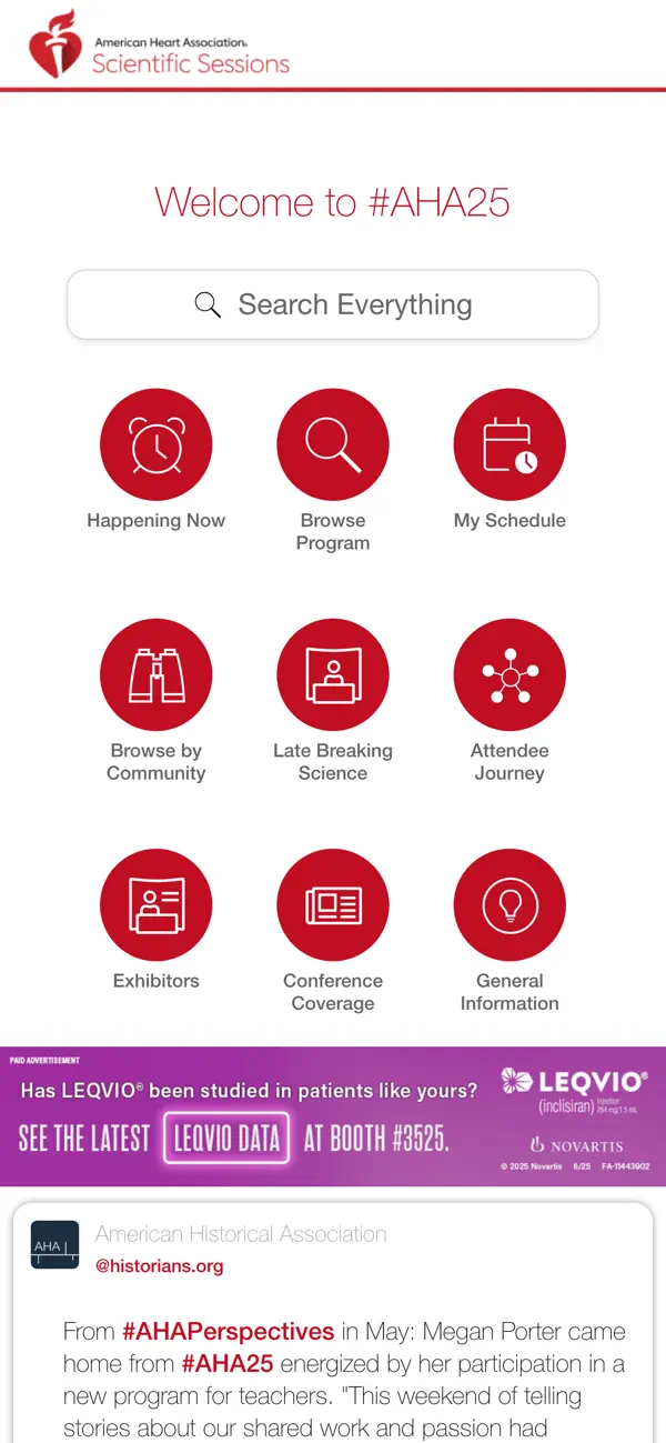 #1. AHA Conferences (iOS) Ved: American Heart Association