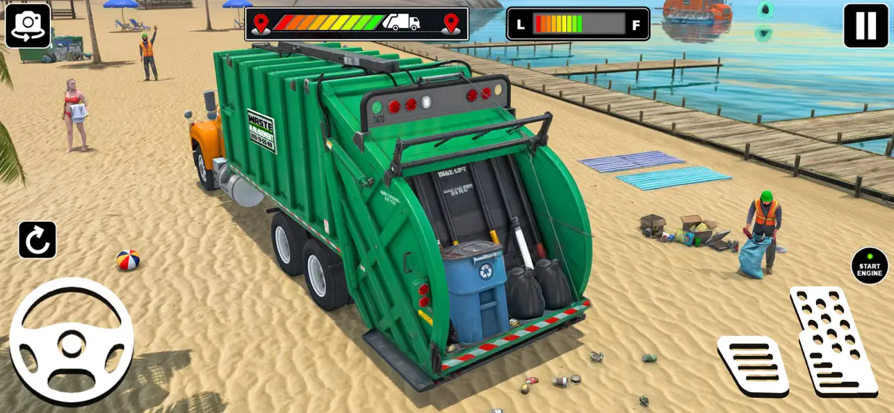 Screenshot #2 pour Ocean Trash Truck Cleanup