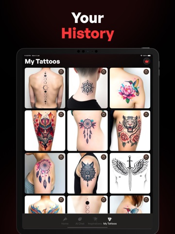 AI Tattoo Generator - Inkor iPad screenshot