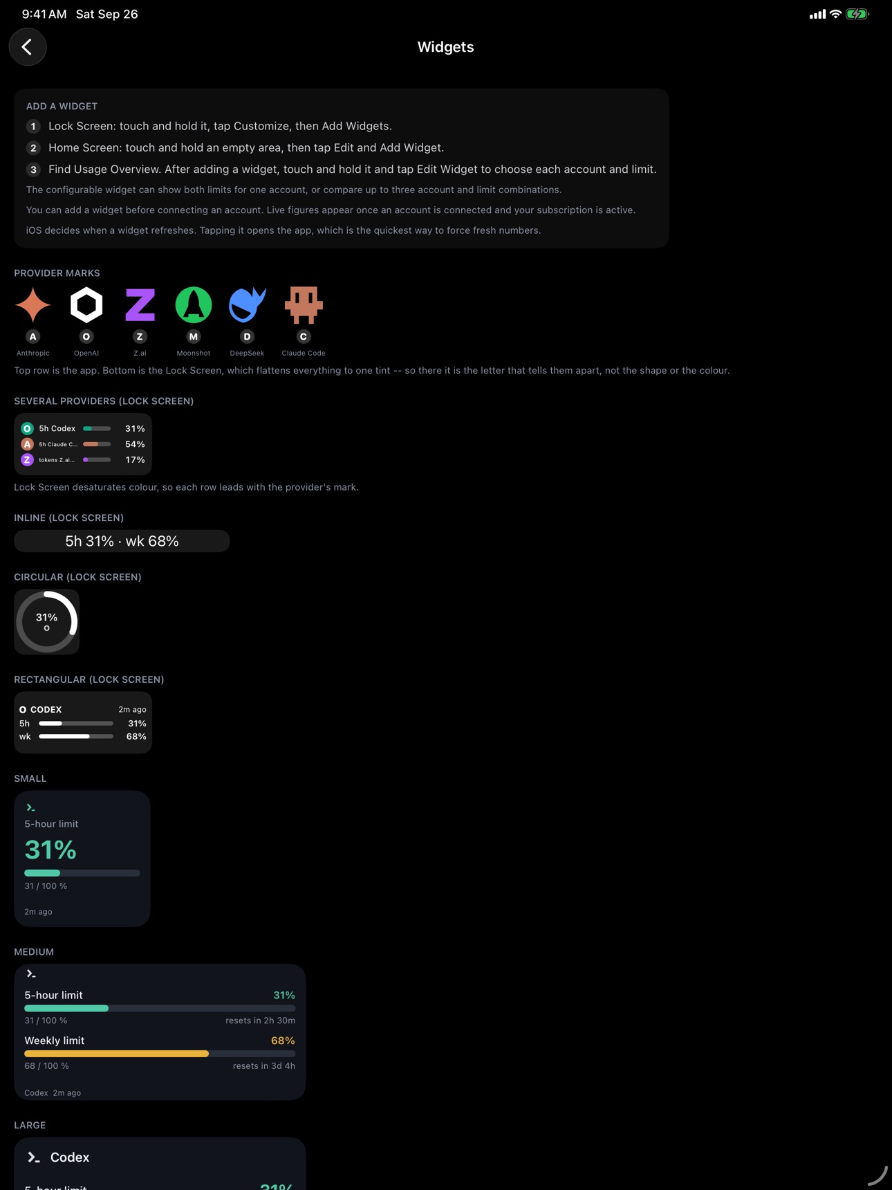 Screenshot 4 of Usage Overview