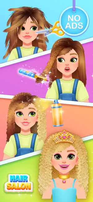 Hair Salon Games For Kids screenshot 2
