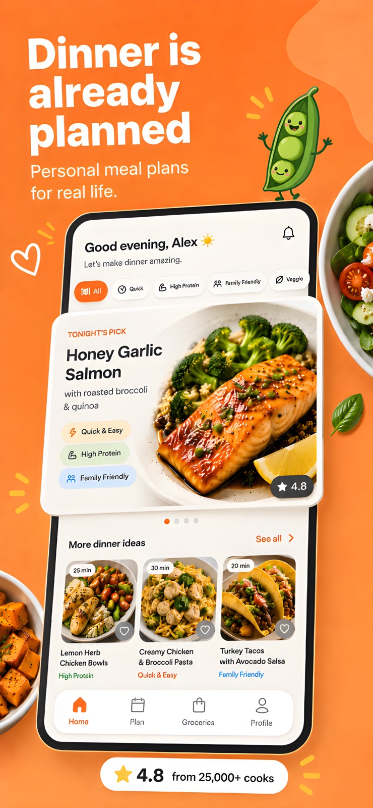 Dinner Ideas: AI Meal Planner iphone screenshot 2