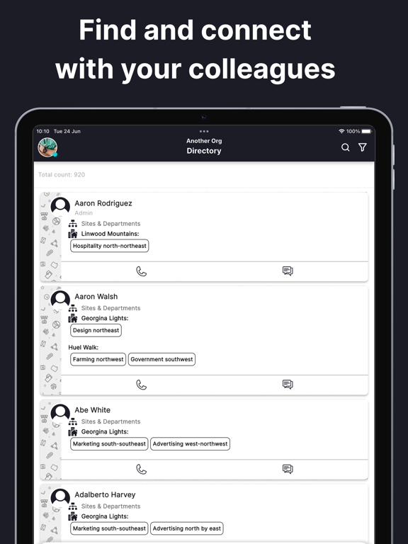 Ryalto iPad screenshot 6 - Business app
