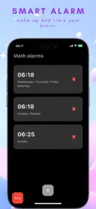 Wakey  - Smart Alarm Math screenshot #4 for iPhone