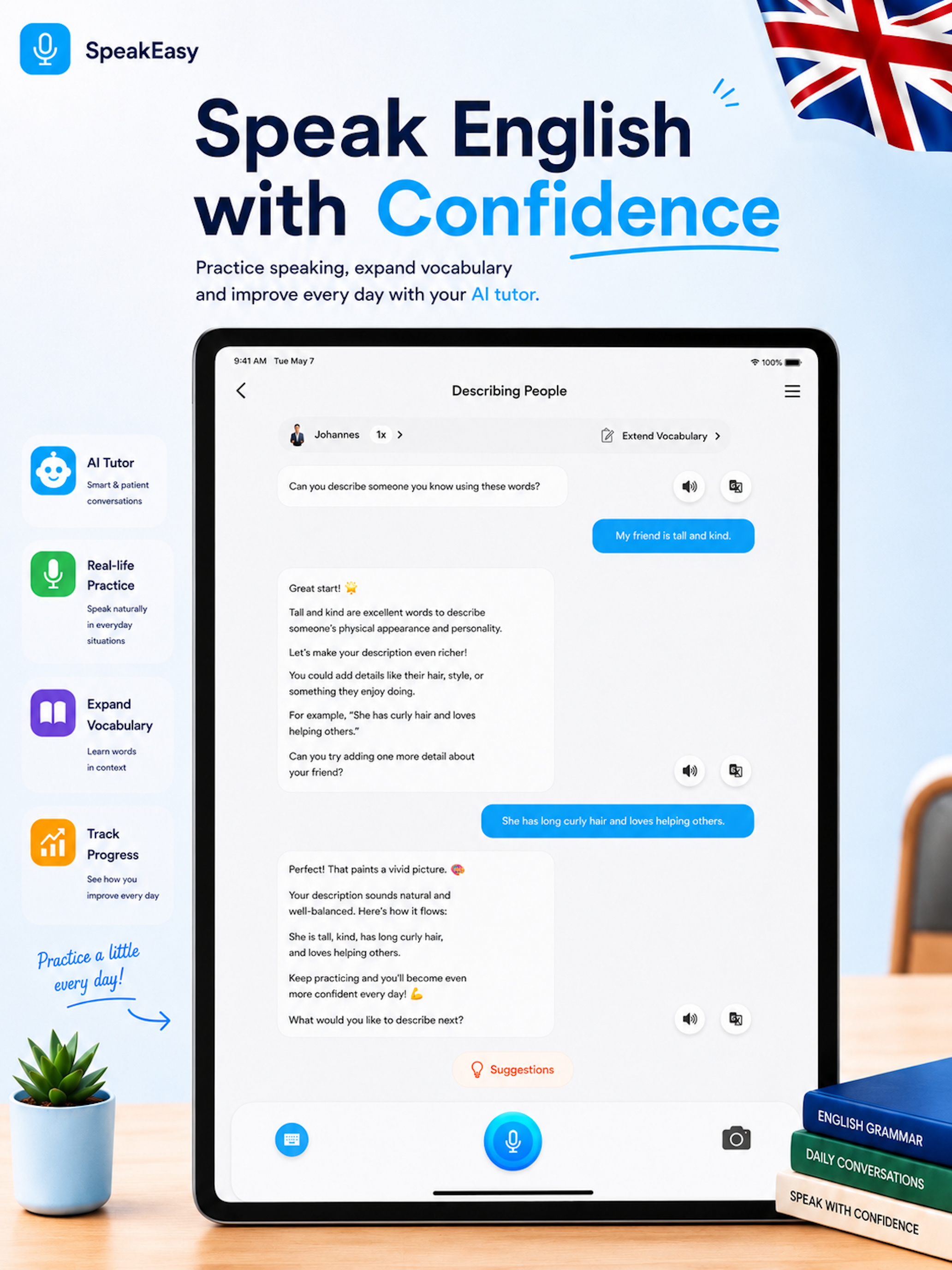 SpeakEasy: Learn English - AI screenshot 9