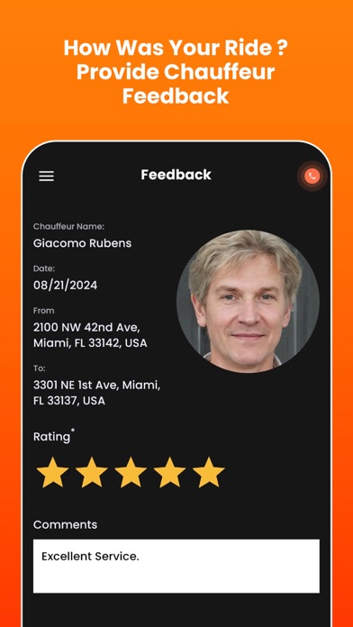 Cata Global Chauffeur Service iPhone screenshot 7 - Travel app