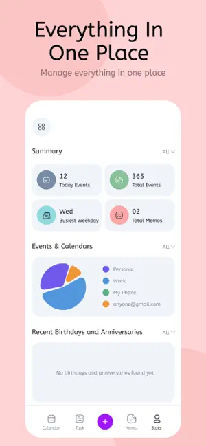 Easy Calendar - Task Organizer screenshot 2