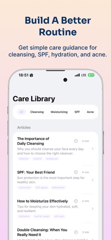 GlowScan AI Skin Acne Scanner iPhone screenshot