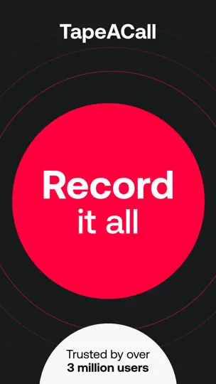 TapeACall: Call Recorder iPhone Screenshot 1