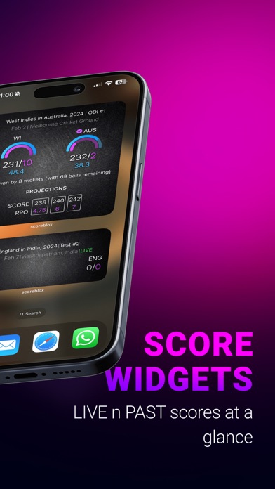 LIVE cricket scores scoreblox Screenshot