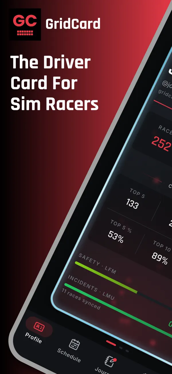 Screenshot #1 pour GridCard: For Sim-Racers