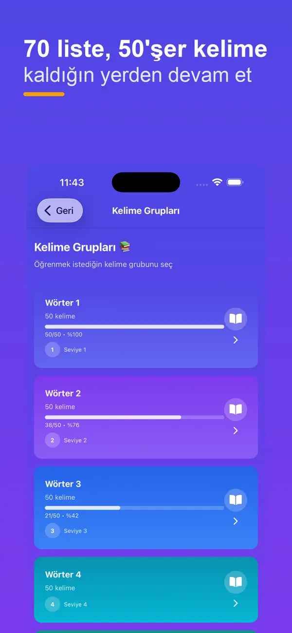 Screenshot #2 pour Almanca Kelime Kartları