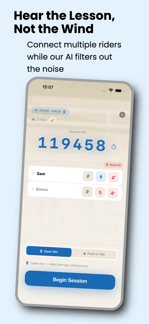 Screenshot #2 pour ArenAudio: Equestrian Intercom