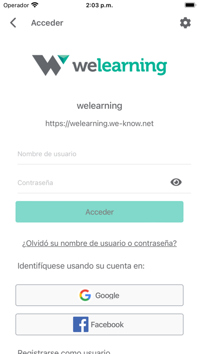 welearning Screenshot
